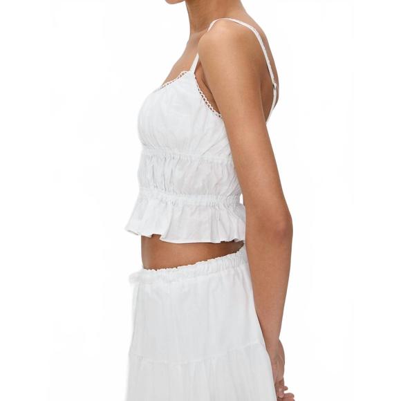 NEW PEIXOTO amelia scallop top in white - Picture 2 of 4